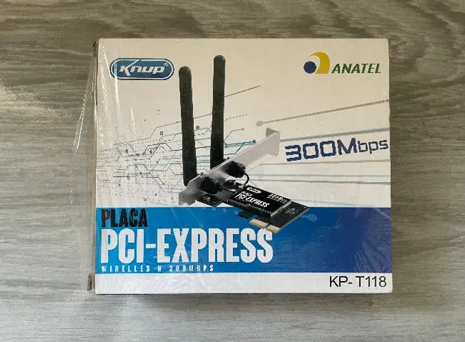 Placa de Rede Wi-fi 300mbps 2 Antenas Pci-express 1X KP-T118 Knup