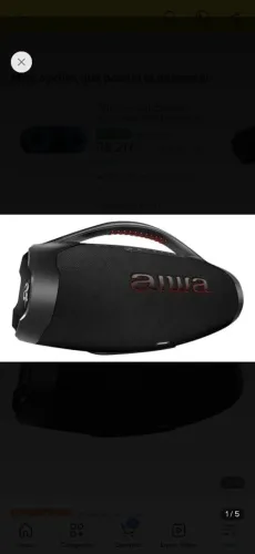 Caixa de som aiwa bombox plus