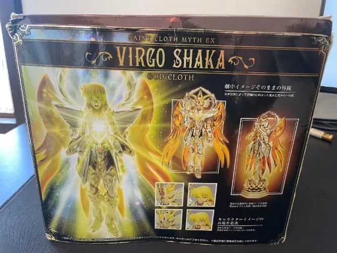 Virgo Shaka God Cloth EX Bandai JP - 1ª Edição (C/ Bônus de Placas)