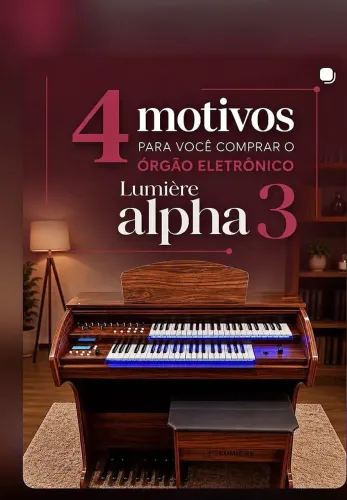 Órgão LUMIERE ALPHA 3 direito da fábrica
