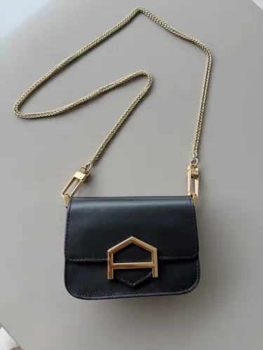 Bolsa Arezzo Tiracolo Couro A001 Preta