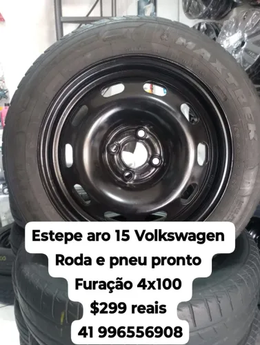 Estepe aro 15 Volkswagen gol Saveiro Voyage Patati Santana Passat G5 G6 G7 G8 UP golf 