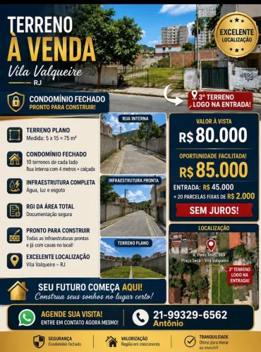 Excelente Terreno Em Vila Valqueire !