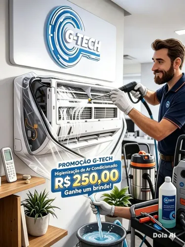 Promoção Higienizacao de ar condicionado  ganhe 1 brinde 