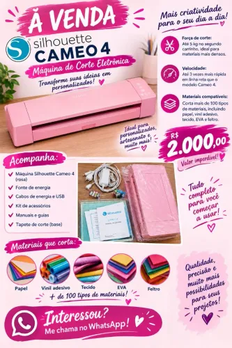 Vende-se essa silhouette cameo 4 Nova nunca usada