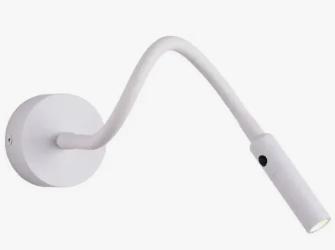 Arandela Luminária de Cabeceira Flexivel Branca Led