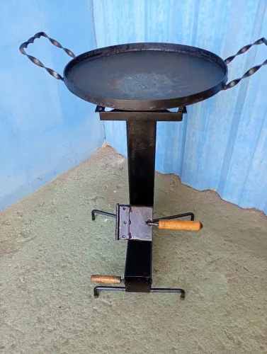 Fogão a lenha com disco de arado