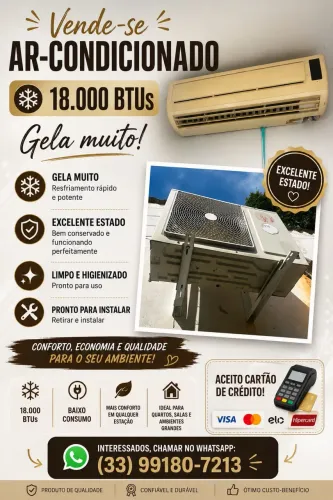 AR CONDICIONADO 18.000 BTUs