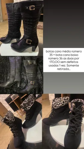 Duas bota por 170,00