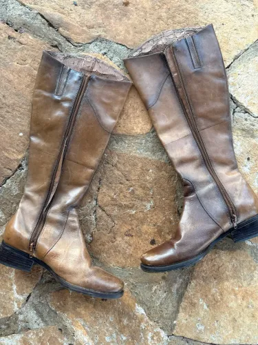 Bota Dumond Original Cano Alto Couro Marrom Nº 35 | Oportunidade