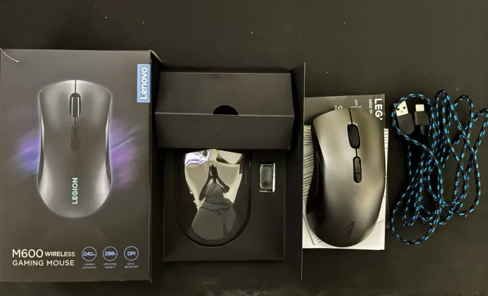 Mouse Gamer Lenovo Legion M600 Rgb Sem Fio 16.000 Dpi Cor Preto