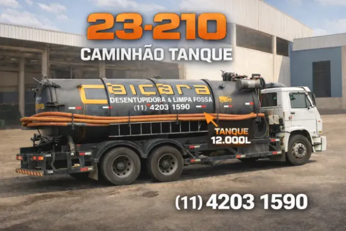 Caminhão Tanque Limpa Fossa 12.000L + Bomba Euro Vac / VW 23-210 