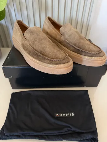 Mocassim / Slip On Aramis em Couro - Marrom - Tamanho 41