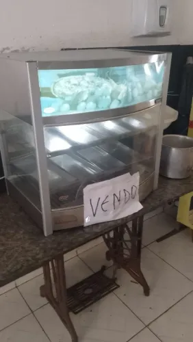 Expositor estufa de salgados, grande, 10 bandeja funcionando perfeitamente!s!