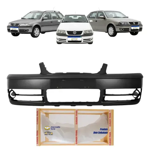 Parachoque Dianteiro Vw Gol Saveiro Parati G3 2003 2004 2005 Preto