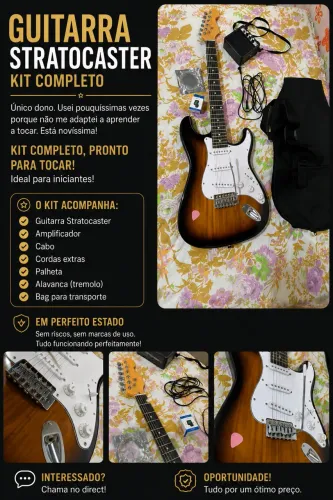 Guitarra Stratocaster + Kit completo