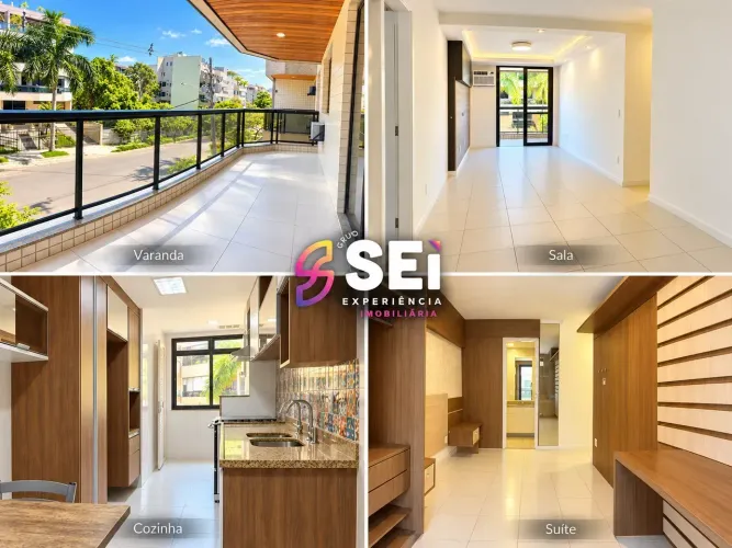 Recreio: 101 m², 3 quartos, suíte, varanda e 2 vagas | Condomínio Firenze