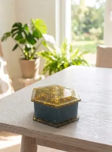 Porta - Joias Hexagonal feito em Resina