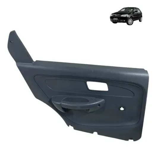 Forro Porta Manual Traseira Esquerda Fiat Palio 2008 2017 Cinza-escuro