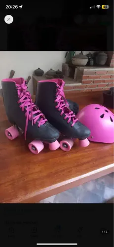 Patins Oxer Secret Retro Pink E Preto