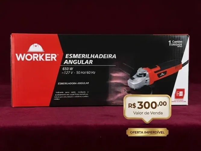 Esmerilhadeira Angular Worker 650W