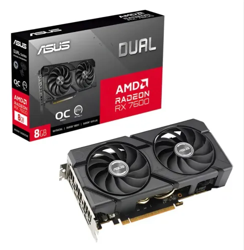 Placa de vídeo RX7600 Oc Asus 8gb