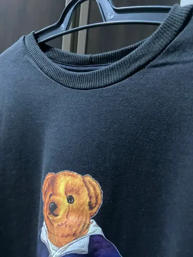 Moletom Ralph Lauren Polo Bear Cinza - Estiloso e Conservado