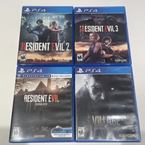 Resident Evil 2, Resident Evil 3, Resident Evil Village e Resident Evil 7: Biohazard