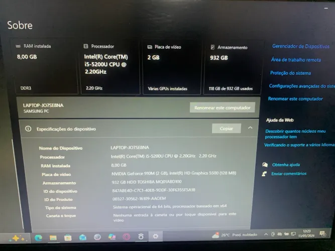 Notebook Samsung 1 terá