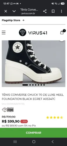 Tênis, bota allstar