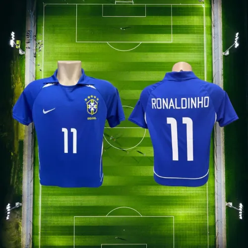 Camisa Retrô Seleção Brasileira R11 Azul