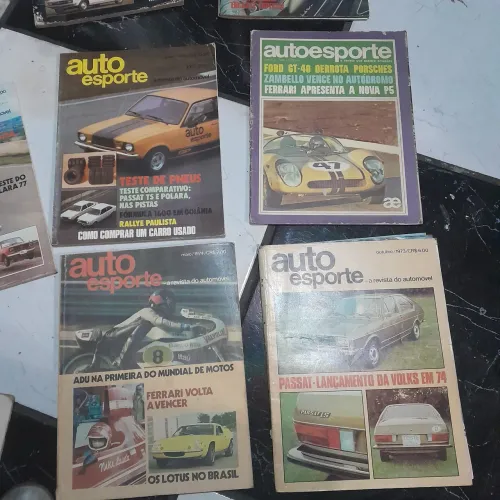 Lote com 20 revistas auto esporte