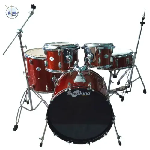 Bateria Acústica Spanking Orange Sparkle - Nova, Envio