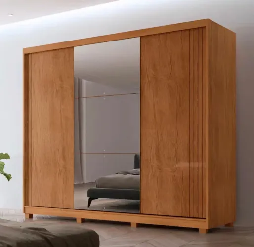 Guarda-roupa Connor 100 MDF-3 portas de correr
