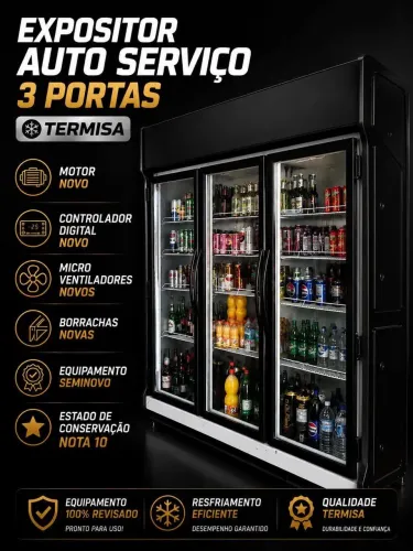 Expositor de bebidas fios e laticínios 