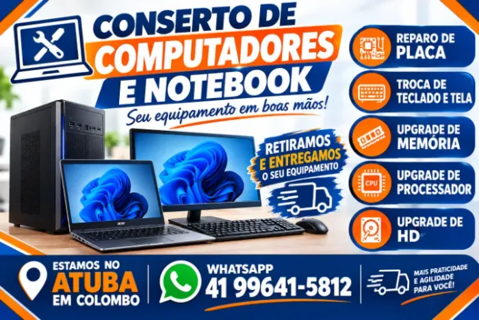 manutenção de notebook e computadores