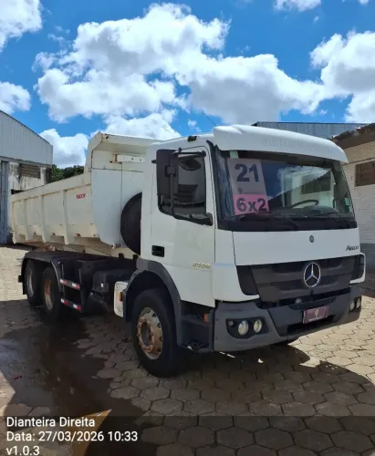 Mercedes-Benz Atego 2430/54 6X2 E5 2021/2021 Vamos Seminovos Goiania
