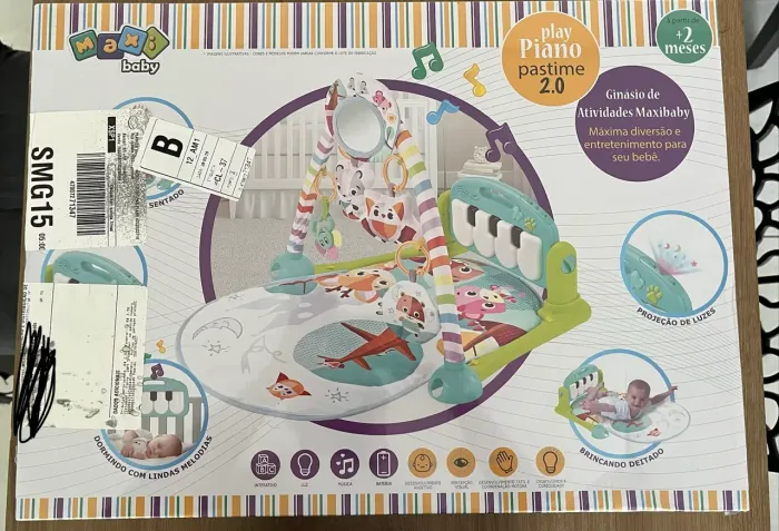 Tapete Musical Infantil De Atividades Com Piano E Bluetooth (NOVO, LACRADO)
