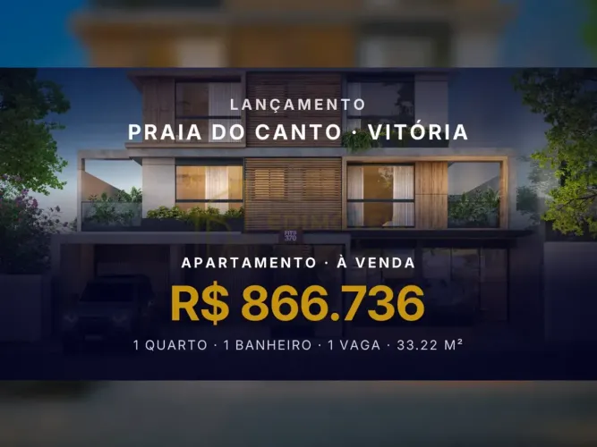 Linda Unidade de 1 Quarto na Praia do Canto | Pronto para Morar!