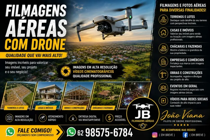? FILMAGENS AÉREAS COM DRONE | QUALIDADE PROFISSIONAL ?