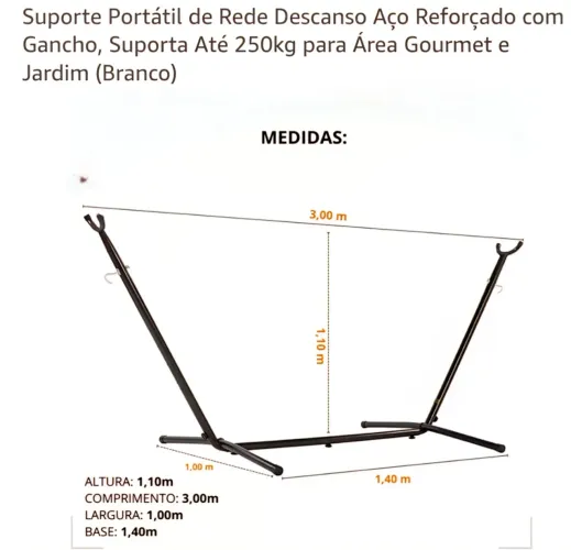 Suporte de rede branco