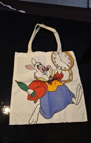 Ecobag do Coelho branco da Alice