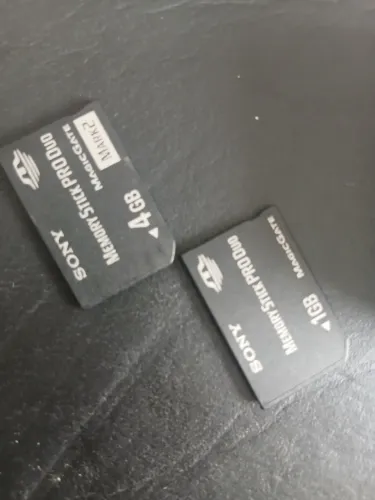 Memory Stick Pro Duo 1gb e 4gb Sony