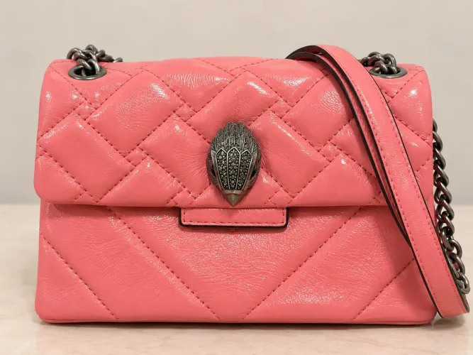 BOLSA KURT GEIGER LONDON - ROSA - COURO LEGÍTIMO - 2 EM 1