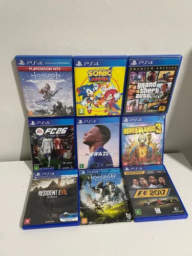 Jogos originais semi novos ps4 - valores a partir de 70 R$