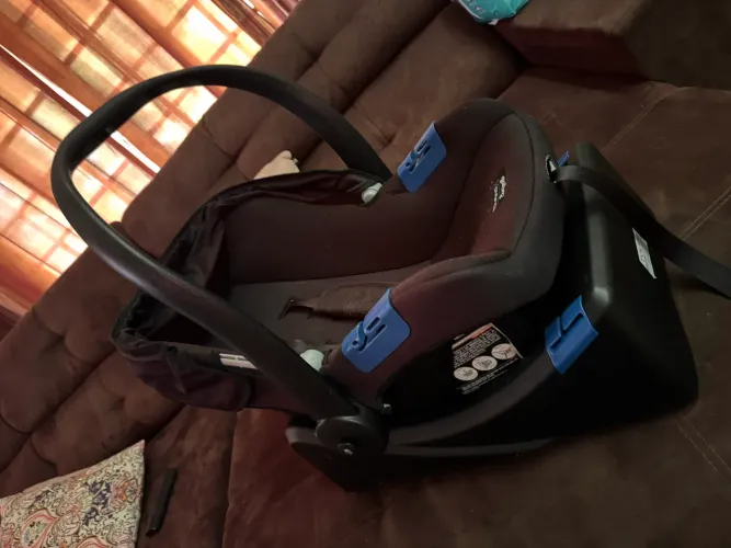 Conjunto Bebê Conforto Touring X com Base - Preto/Azul - Burigotto