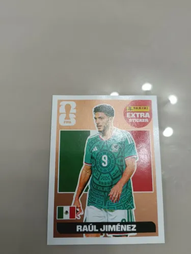 Figurinha extra Stucker do Raul jimenez