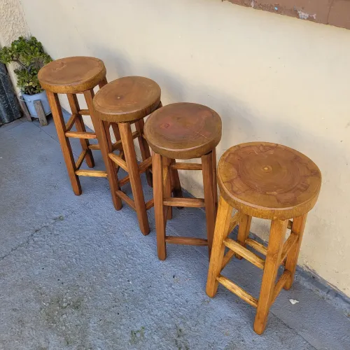 Banqueta bolacha rustica
