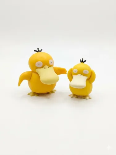 Kit 2 Bonecos Pokémon Psyduck - Jazwares + Leda Food Raridade