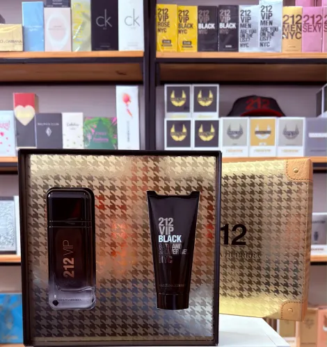 Perfume Kit 212 vip black Perfume 100ml Gel de banho 100ml